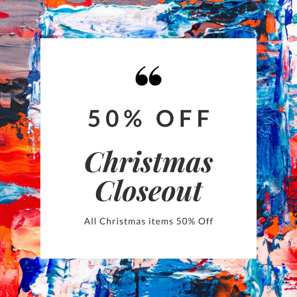 - All Christmas Items 50% Off